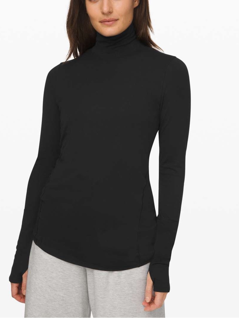 Lululemon Full Day Ahead Turtleneck
Black Women's Long-Sleeve Ribbed Shirt